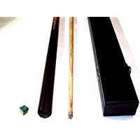 Los mejores  - Palo de billar de 2 piezas (madera de fresno)- incluye caja dura